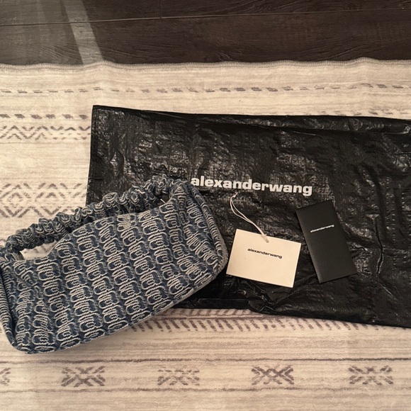 Alexander Wang Navy Textured Bag - Picture 1 of 3